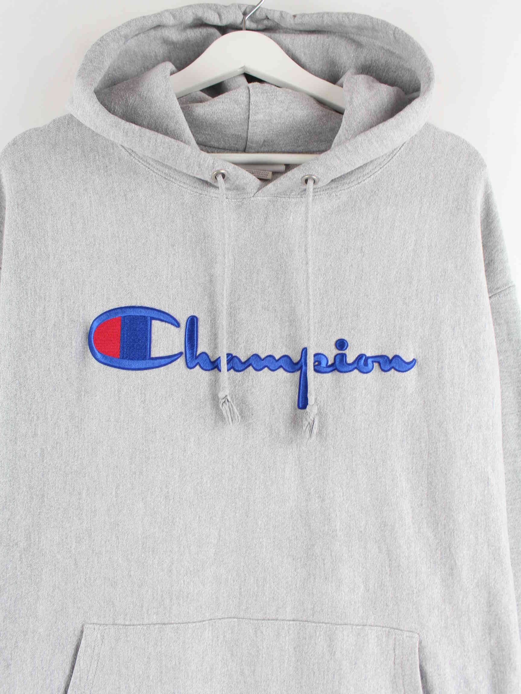 Champion Reverse Weave Embroidered Hoodie Grau XL (detail image 1)