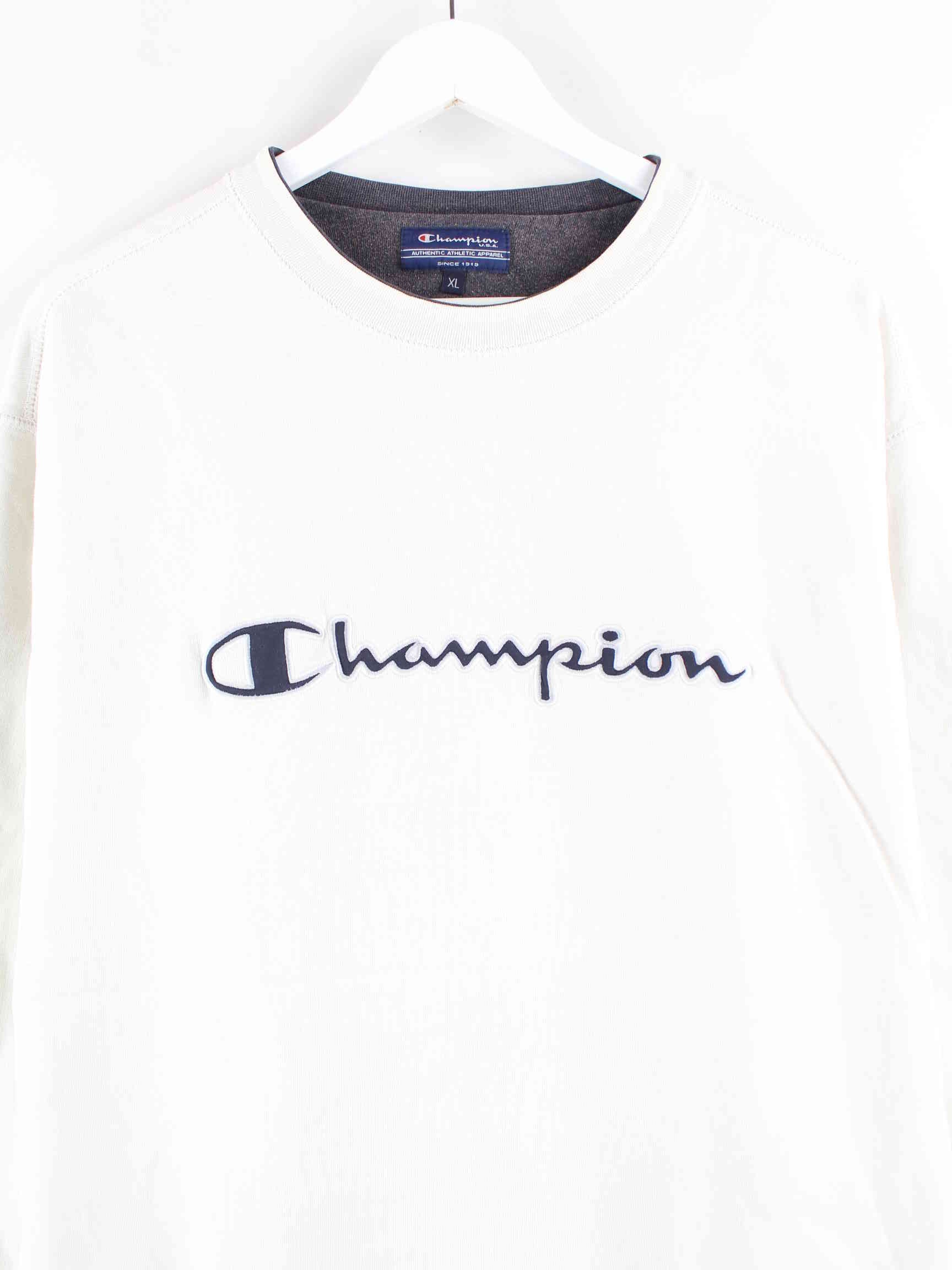 Champion Embroidered Logo Sweater Weiß XL (detail image 1)