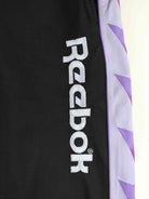 Reebok 90s Vintage Embroidered Tape Track Pants Schwarz M (detail image 1)