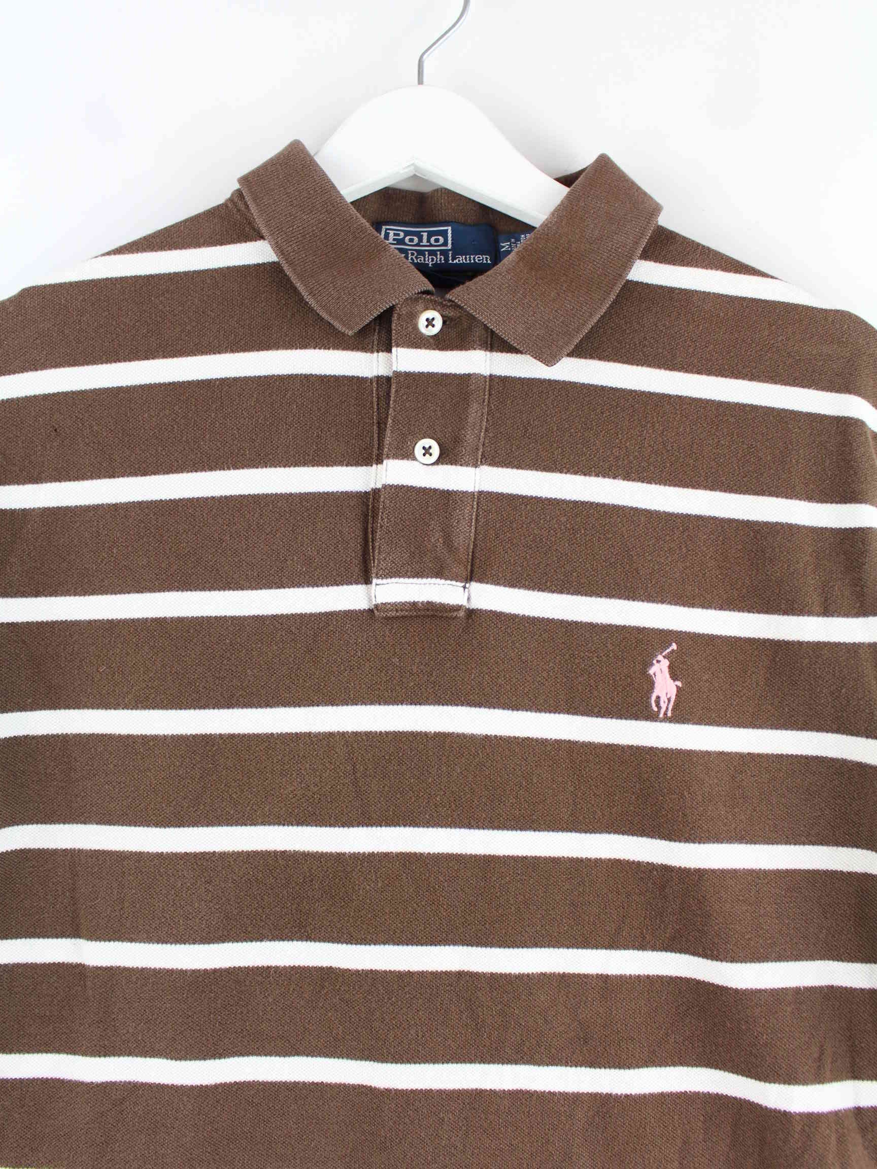 Ralph Lauren Striped Polo Braun M (detail image 1)