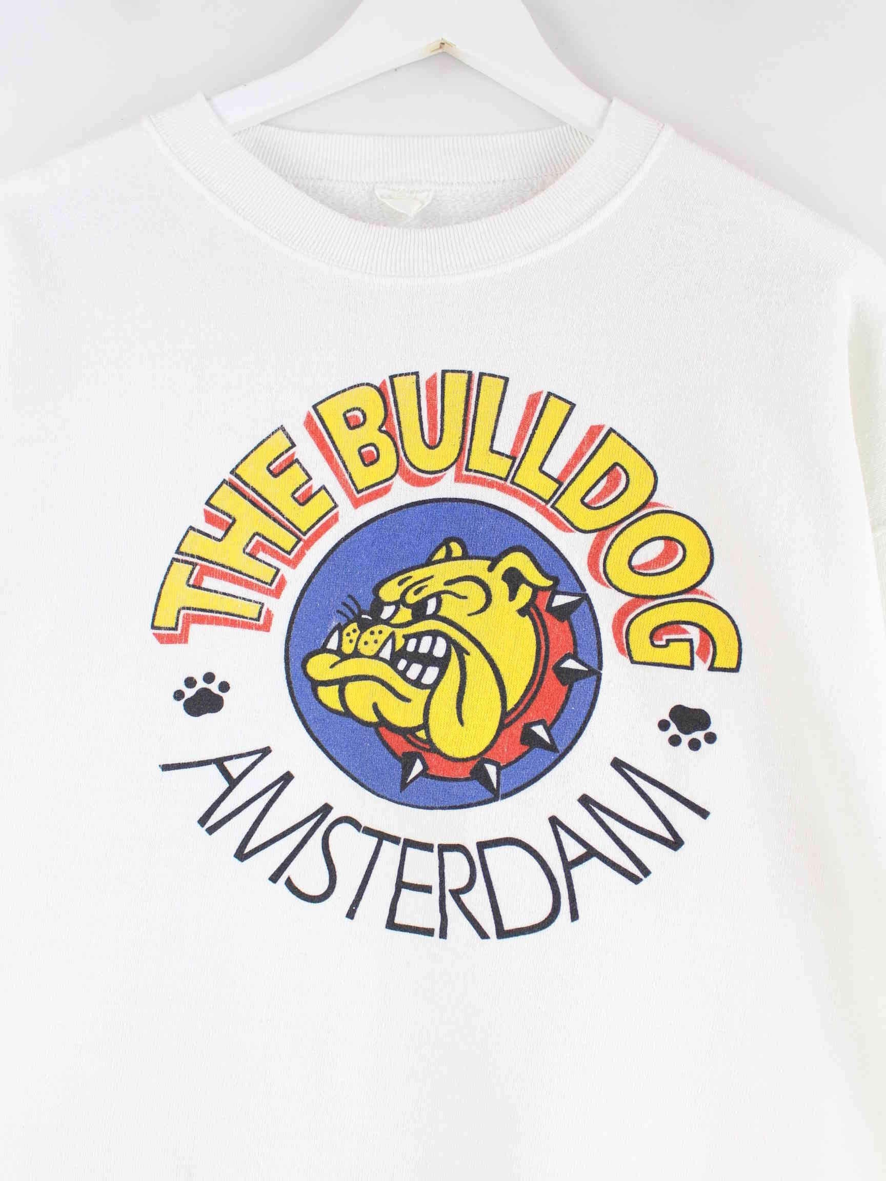 Vintage 80s The Bulldog Amsterdam Sweater Weiß M (detail image 1)