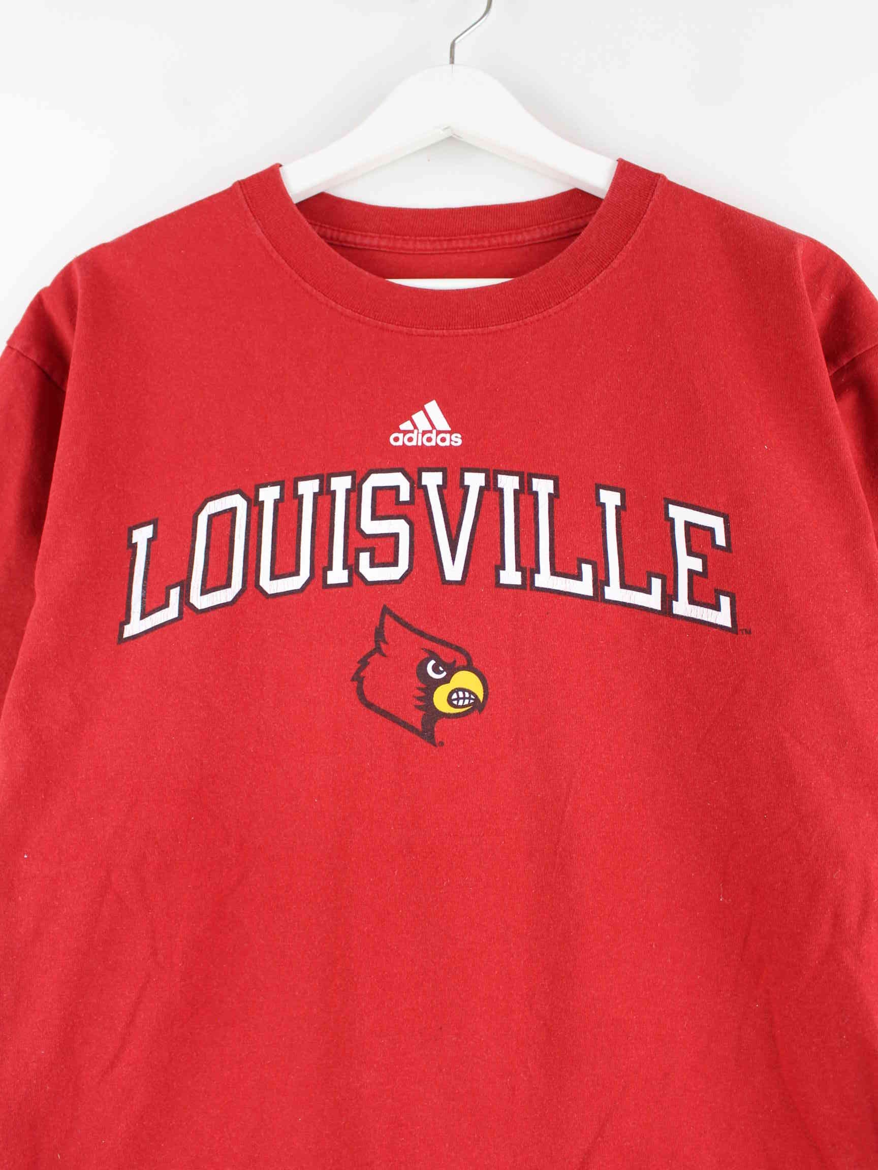 Adidas Louisville Print T-Shirt Rot S (detail image 1)