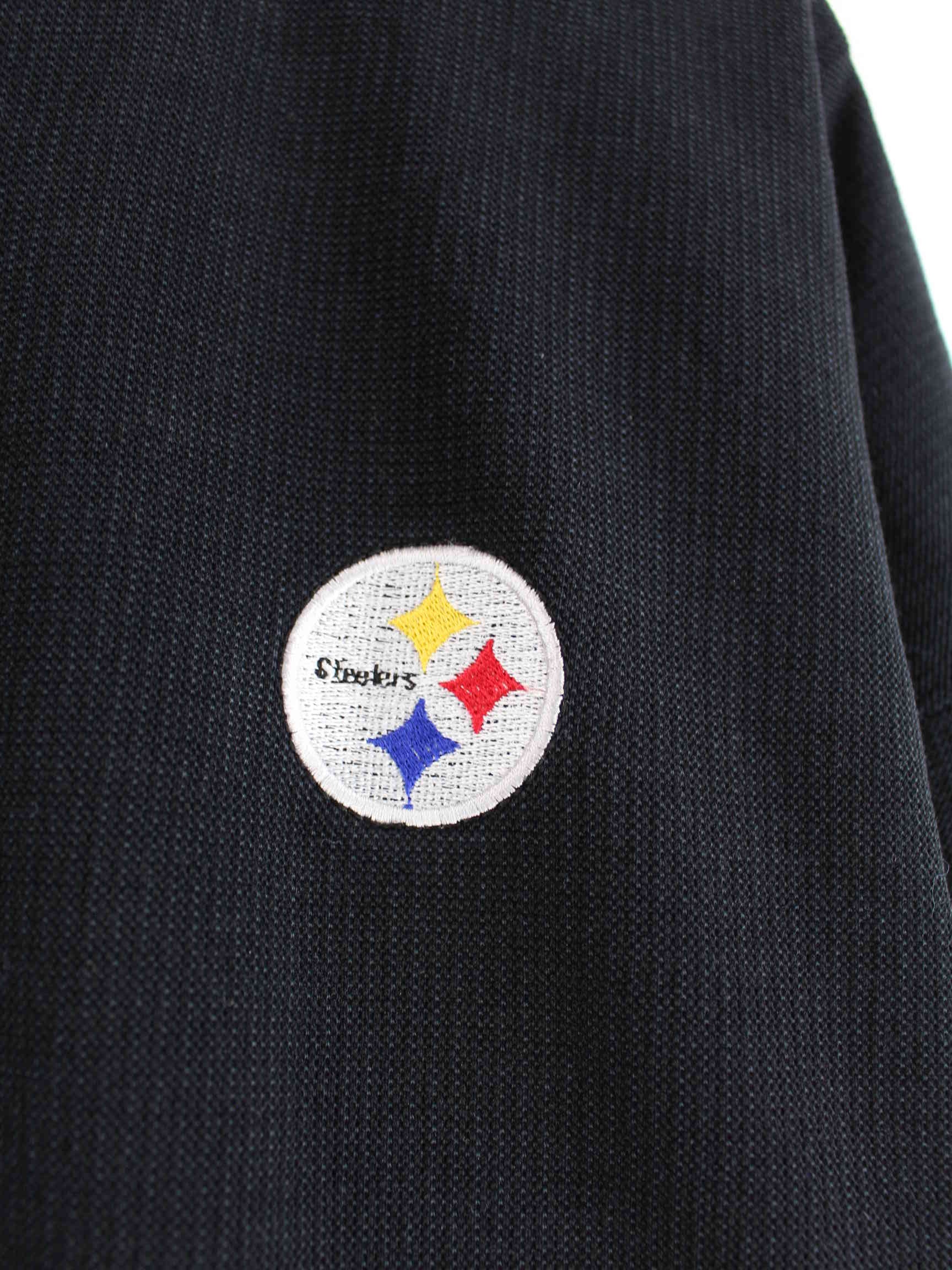 Cadre 90s Vintage Steelers Polo Sweater Schwarz XL (detail image 3)