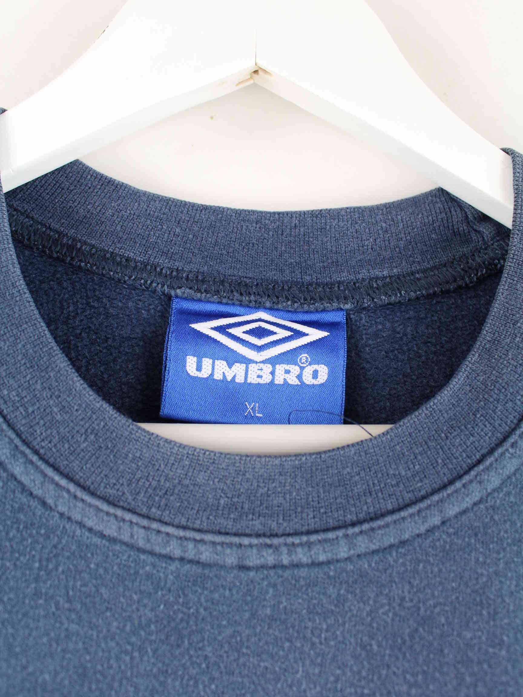 Umbro 90s Vintage Faded Basic Sweater Blau XL (detail image 2)