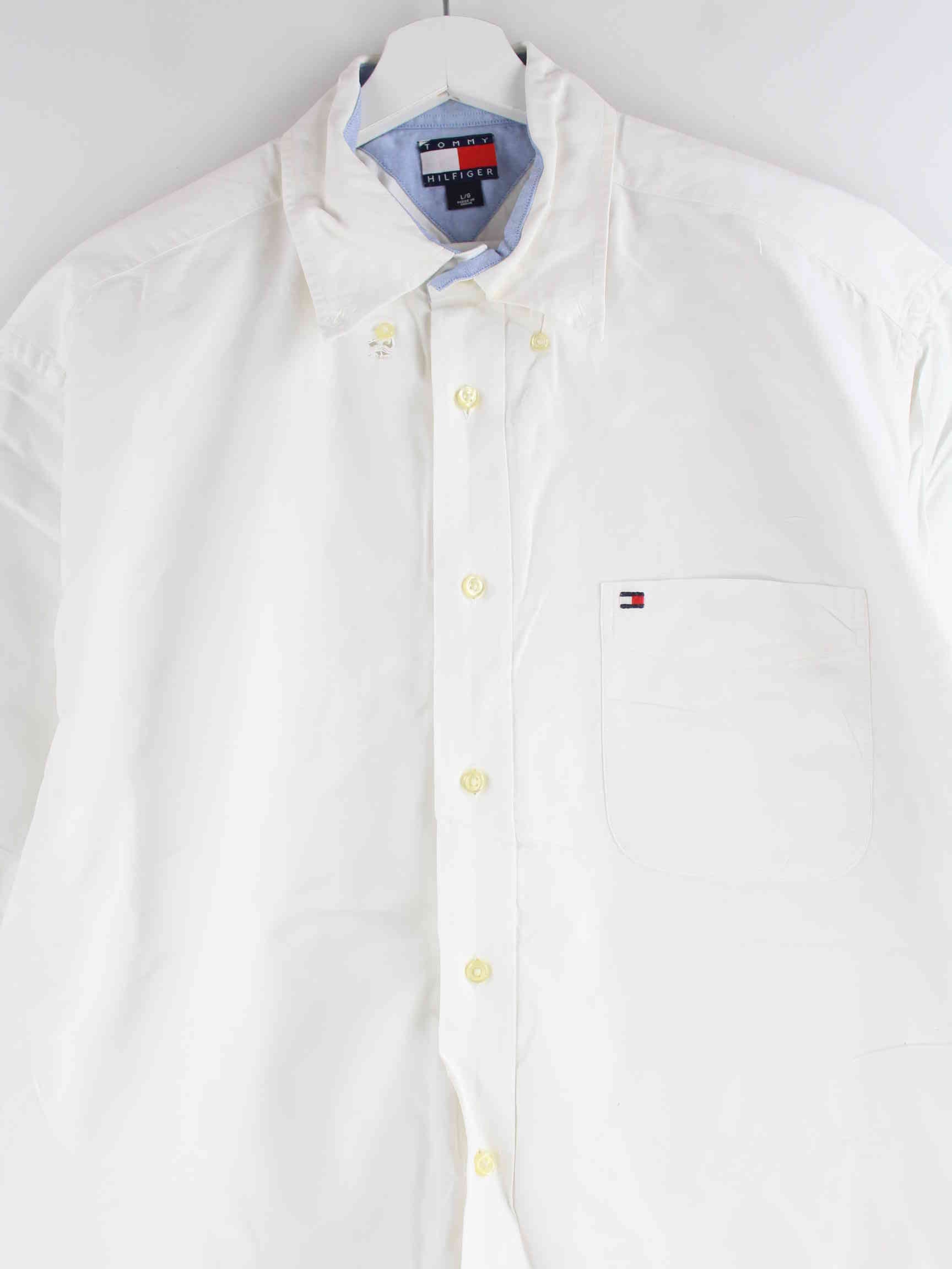 Tommy Hilfiger Kurzarm Hemd Weiß L (detail image 1)