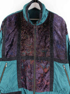 Vintage 80s Crazy Pattern Jacke Türkis M (detail image 1)