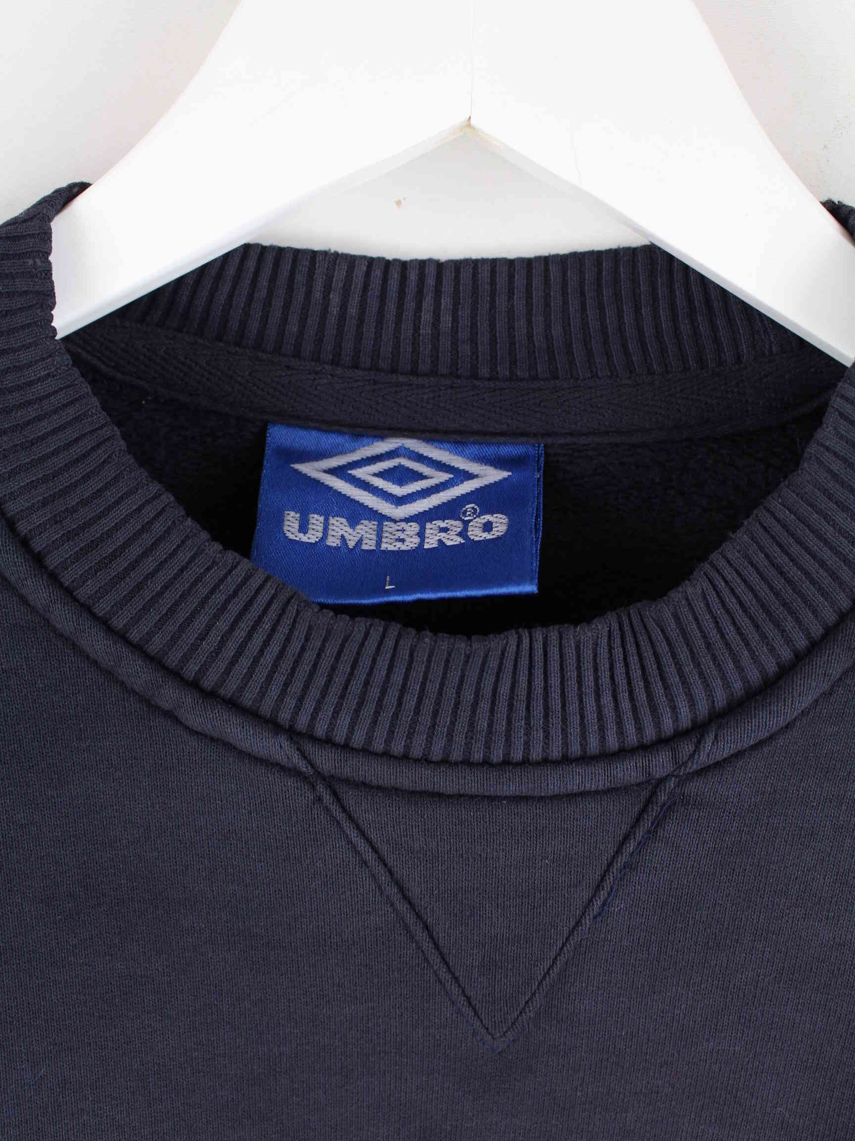 Umbro 90s Vintage Embroidered Sweater Schwarz L (detail image 2)