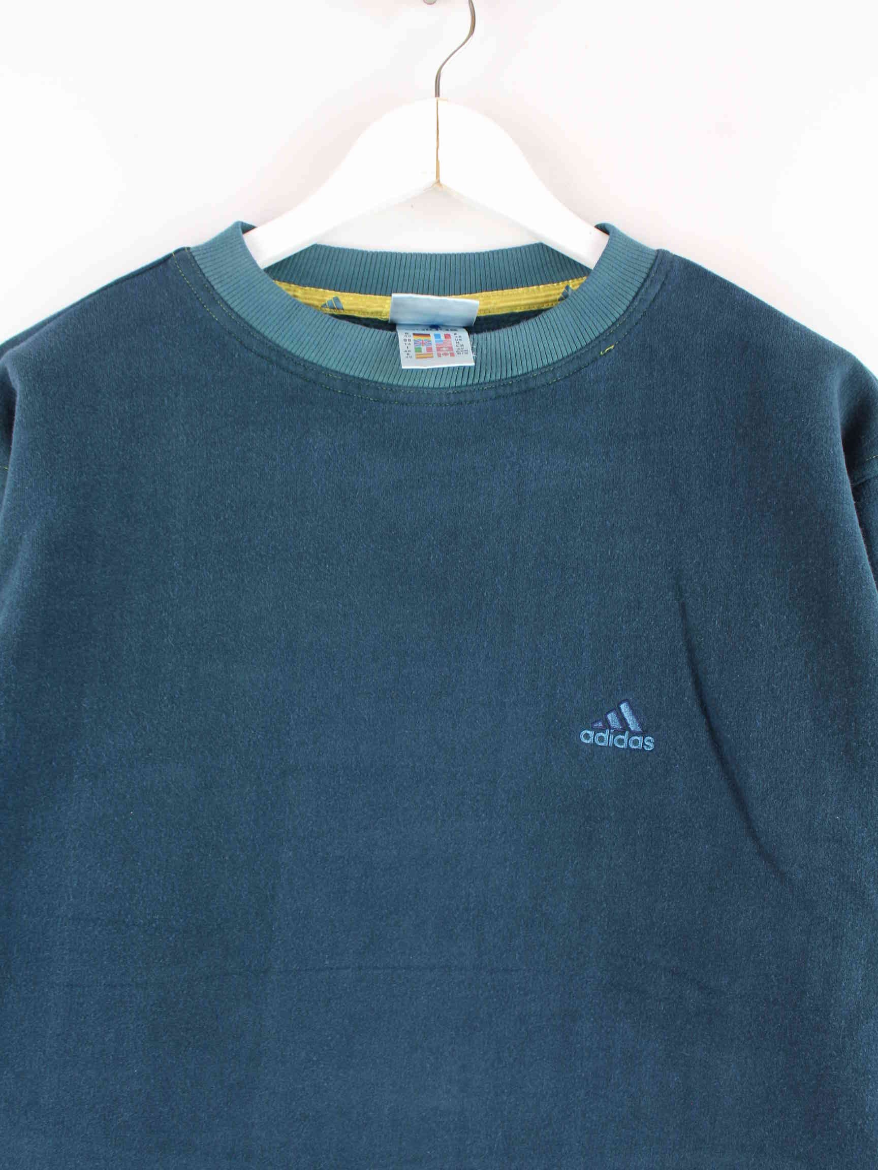 Adidas Damen 90s Vintage Basic Sweater Blau L (detail image 1)