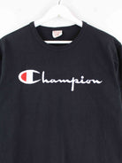 Champion 90s Vintage Embroidered T-Shirt Schwarz M (detail image 1)