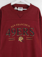 Lee 90s Vintage SF 49ers Embroidered Sweater Rot M (detail image 1)