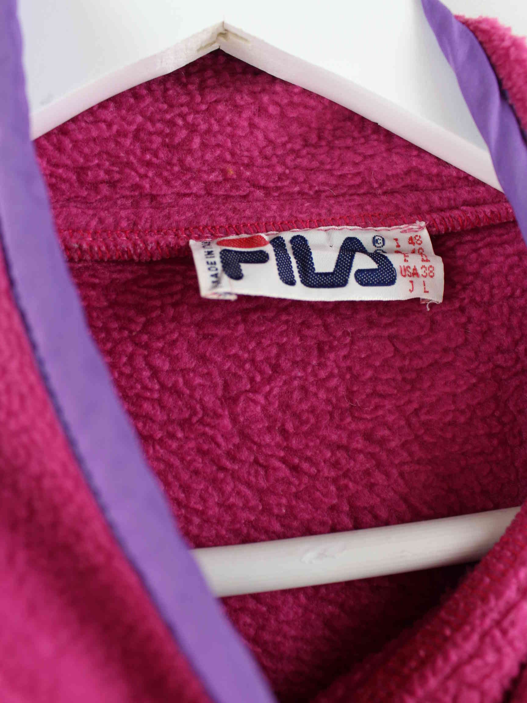 Fila 90s Vintage Magic Line Fleece Sweater Pink L (detail image 2)