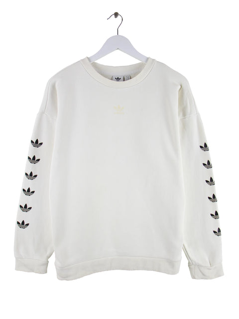 Adidas Print Sweater Weiß XS
