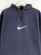 Nike 90s Vintage Center Swoosh Half Zip Hoodie Blau S (detail image 1)