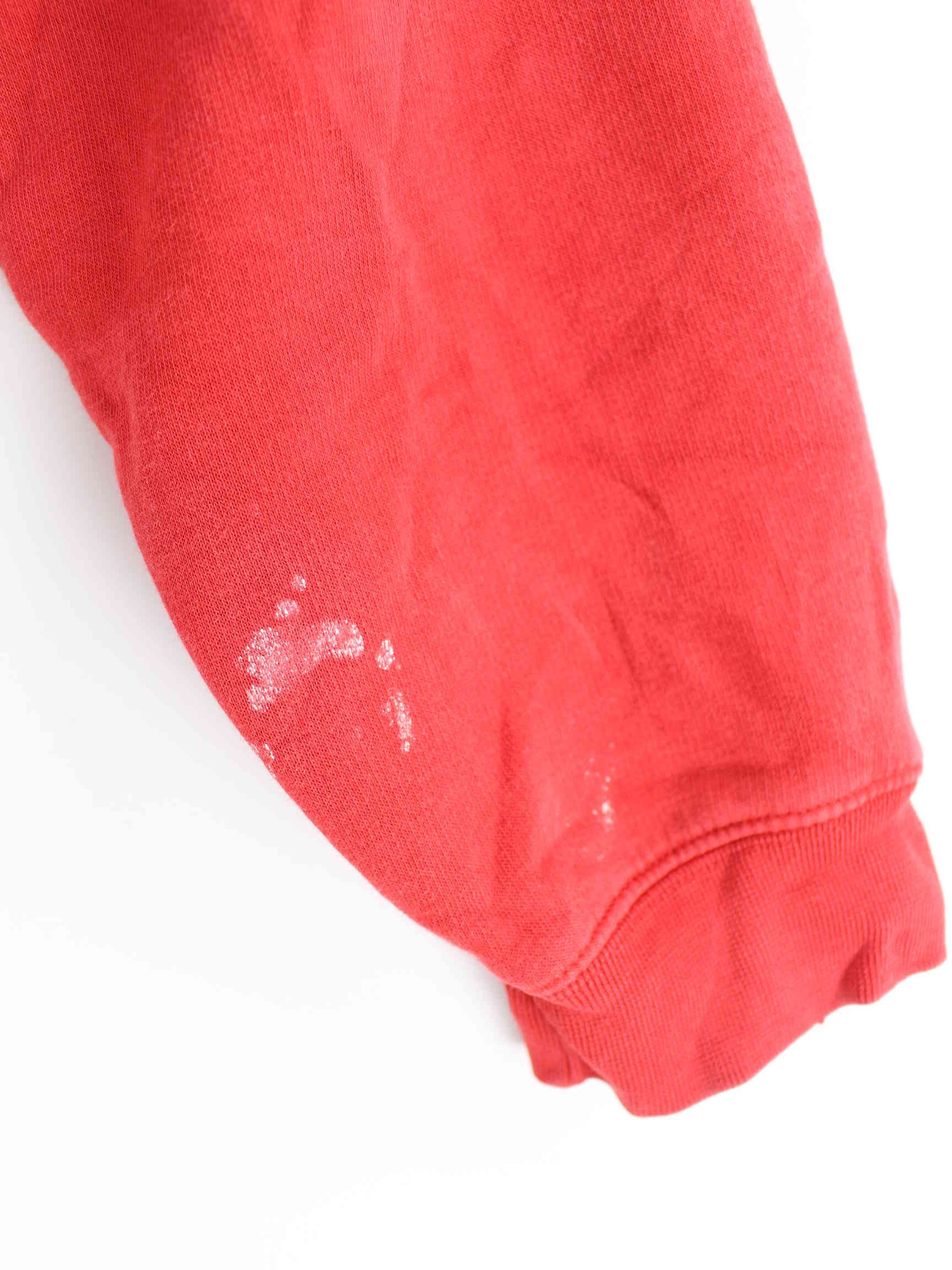 Nike 90s Vintage Big Swoosh Embroidered Sweater Rot S (detail image 8)