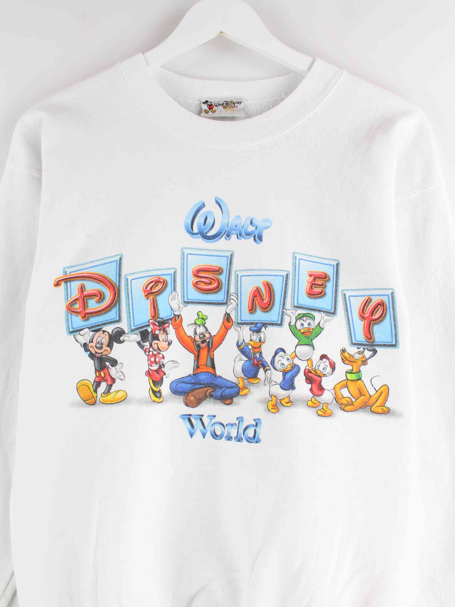 Disney y2k Disney World Print Sweater Weiß S (detail image 1)