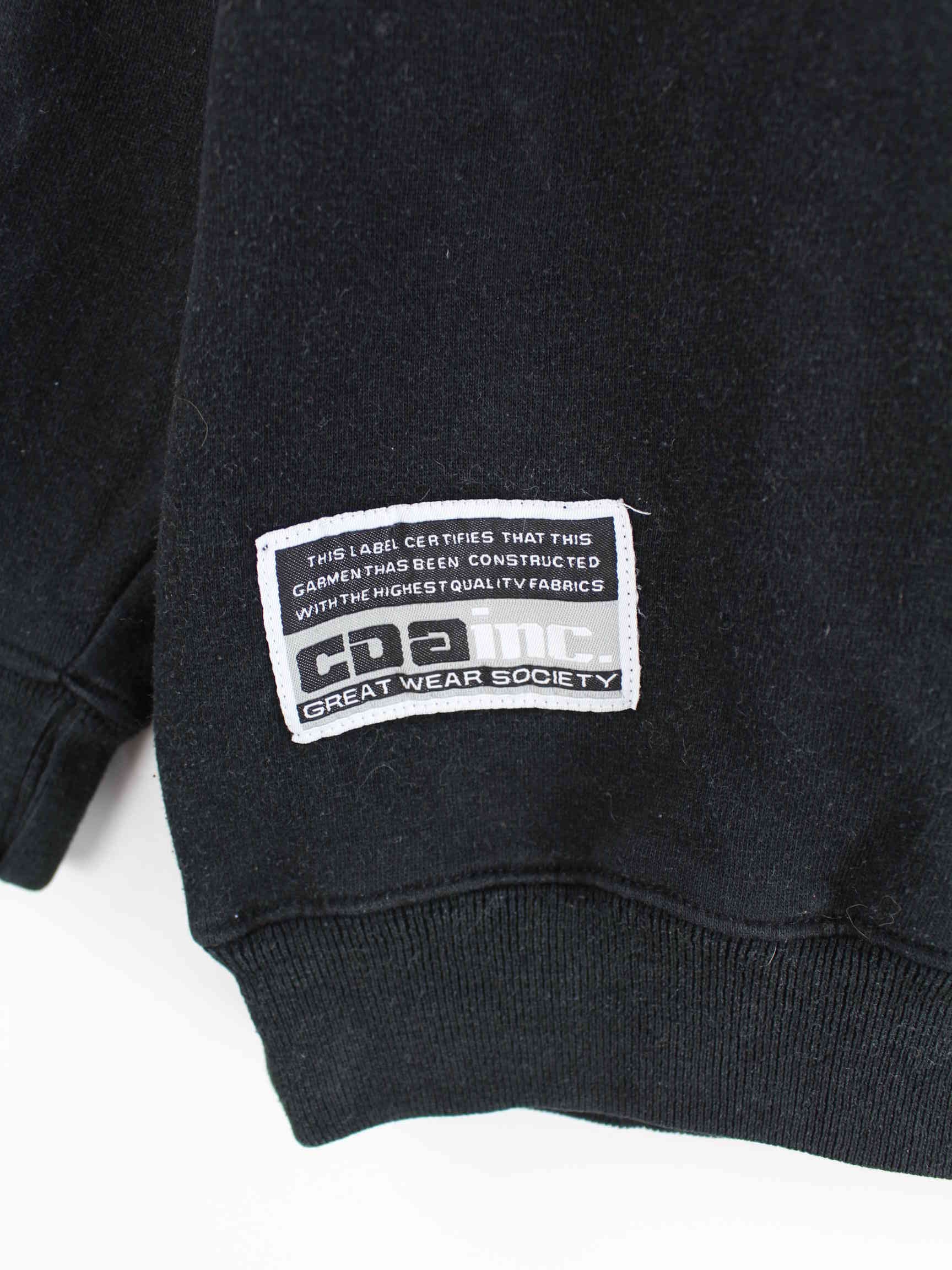 BLK1 90s Vintage Embroidered Sweater Schwarz M (detail image 2)