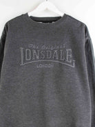 Lonsdale y2k Embroidered Sweater Grau L (detail image 1)
