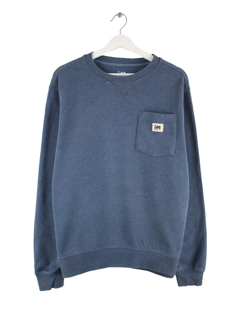 Lee Single Pocket Basic Sweater Grau M