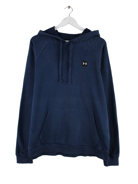 Under Armour Logo Patch Hoodie Blau L
