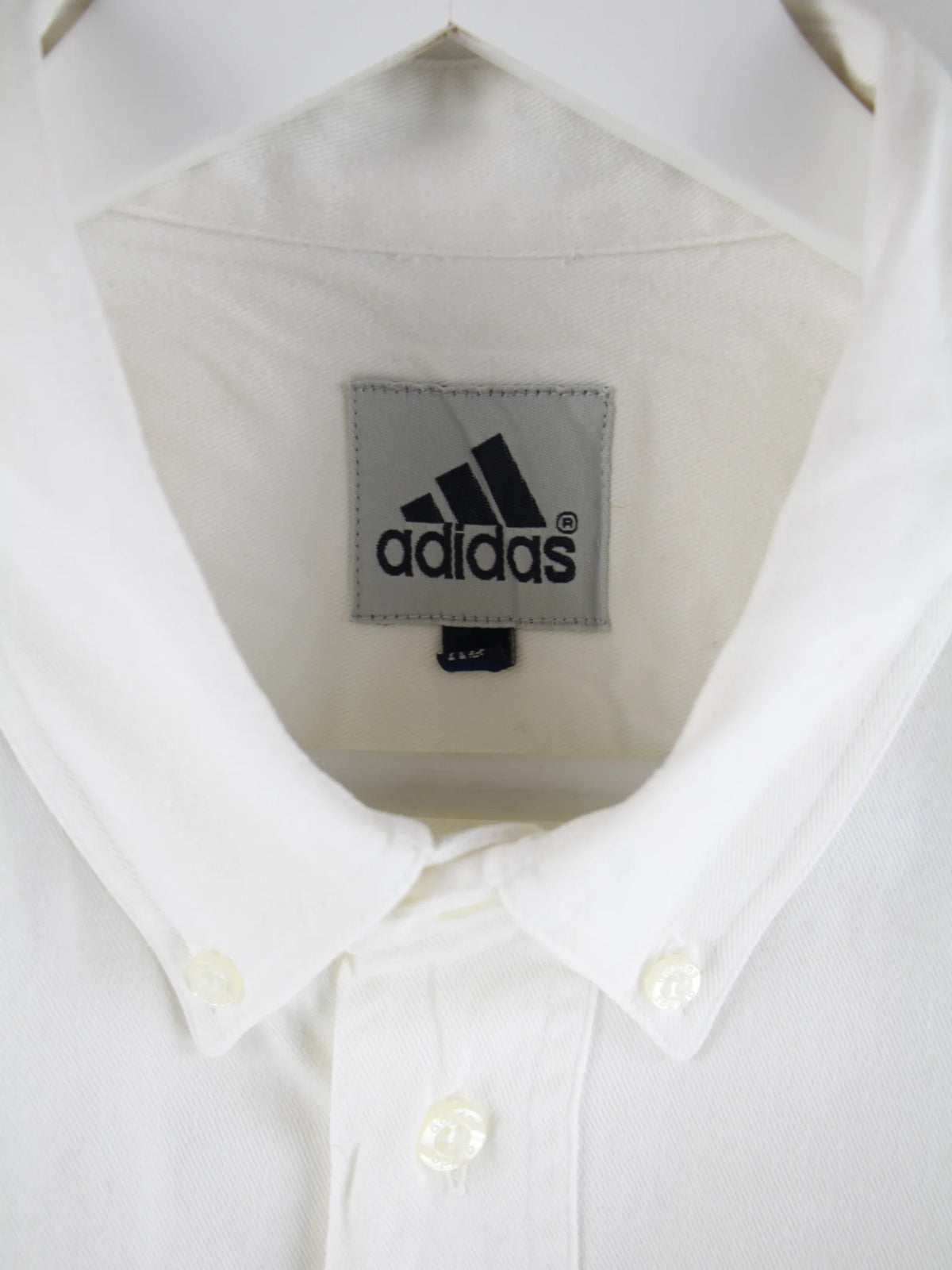 Adidas Freizeit Hemd Weiß XL – Etikett