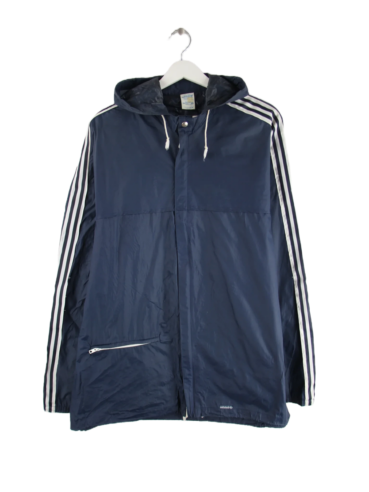 Adidas Leichte Jacke Blau L – Vorderseite