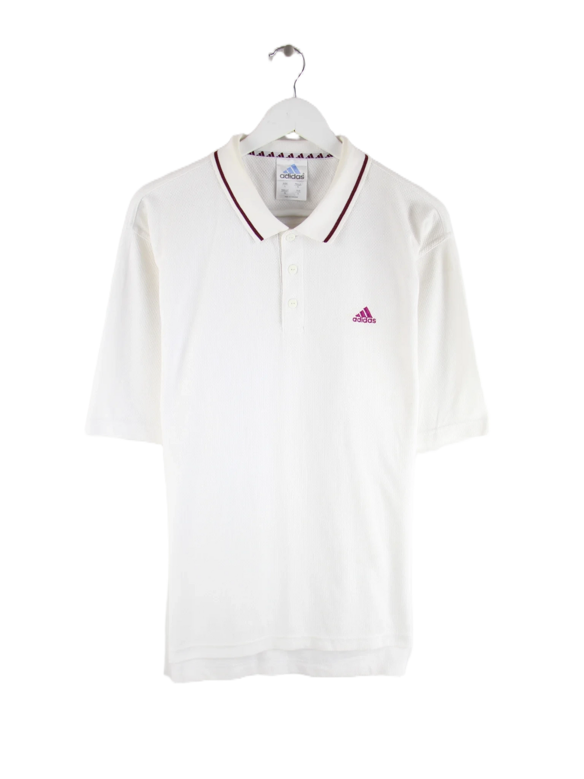 Adidas Polo Weiß L – Vorderseite