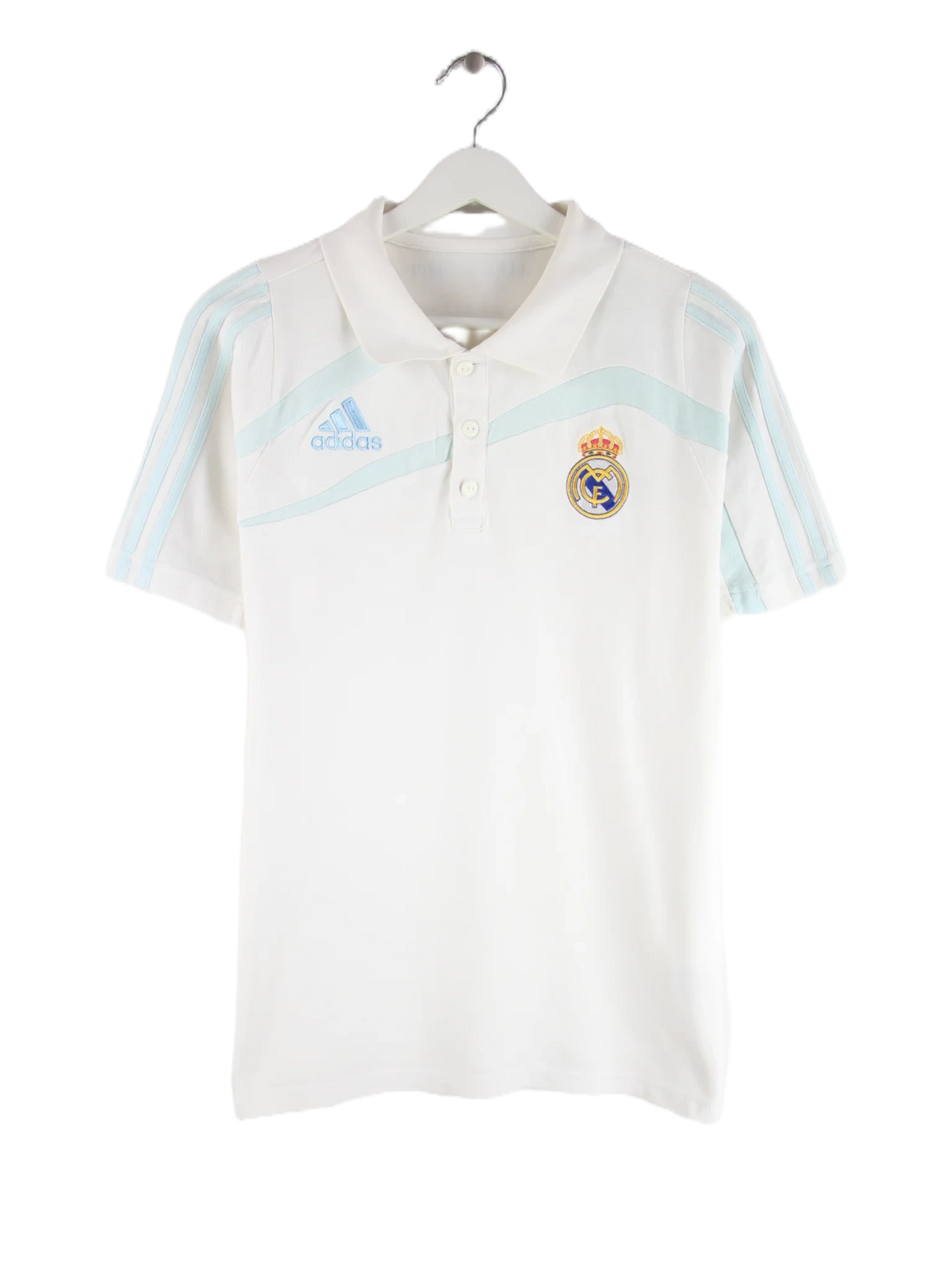 Adidas Polo Weiß M – Vorderseite