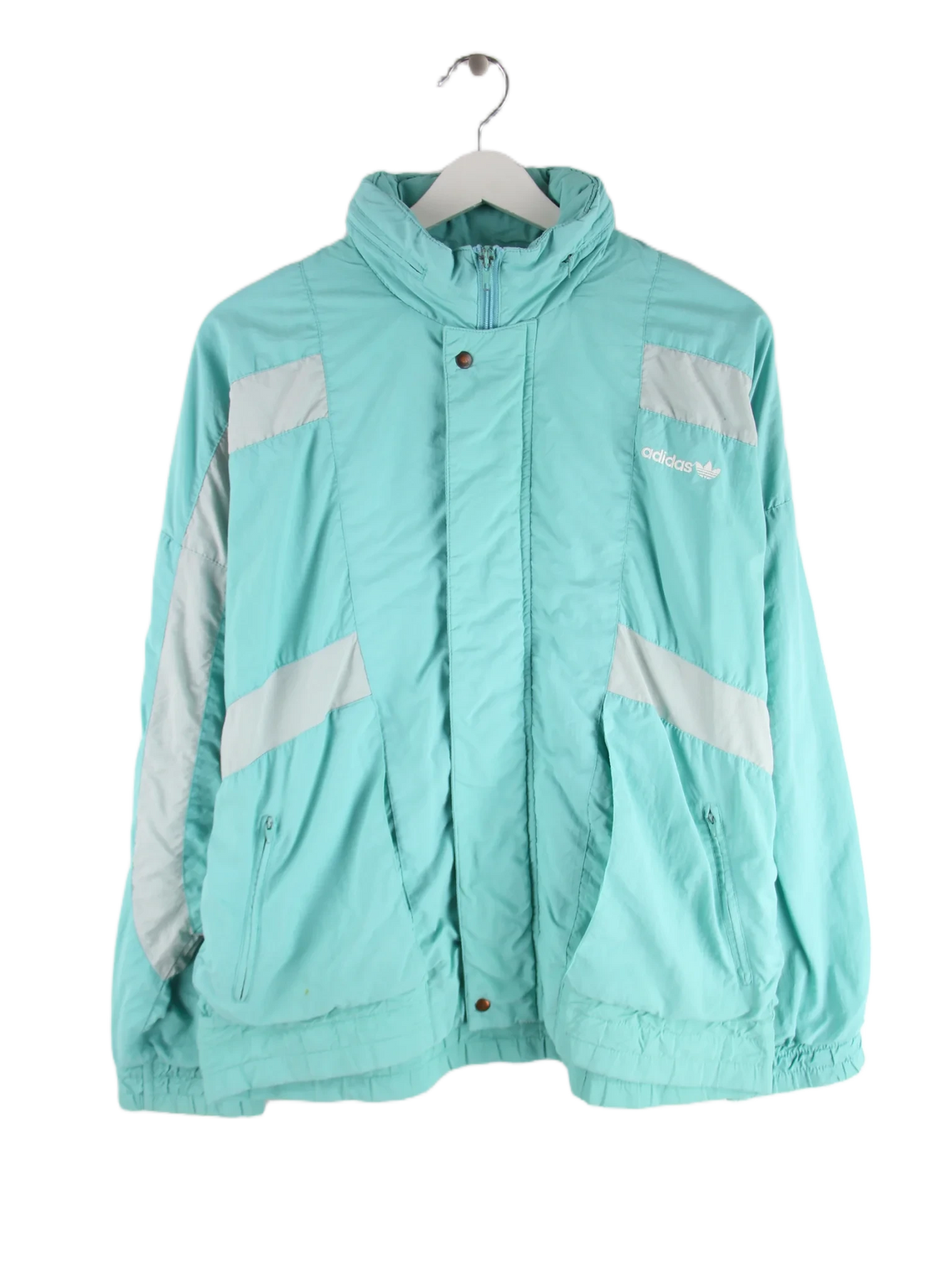 Adidas Trainingsjacke Türkis M – Vorderseite