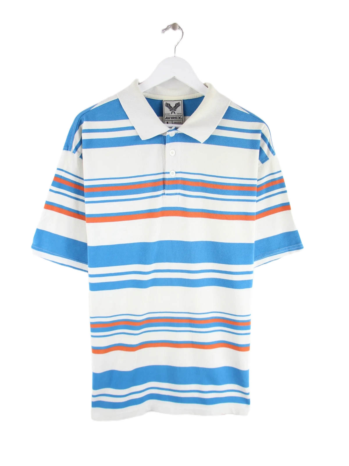 Avirex Polo Blau L – Vorderseite