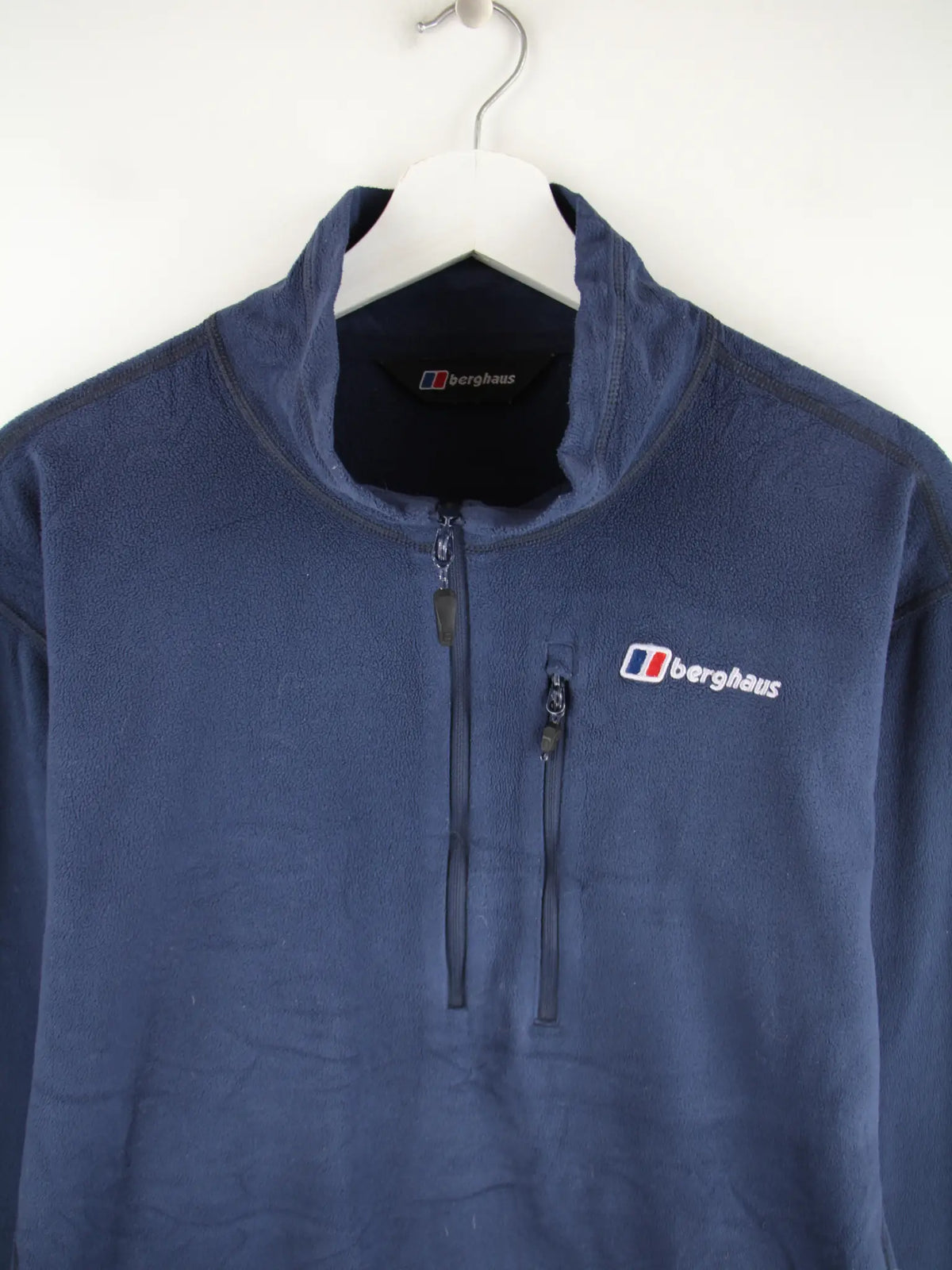 Berghaus Fleece Blau XXL – Detailansicht Vorderseite