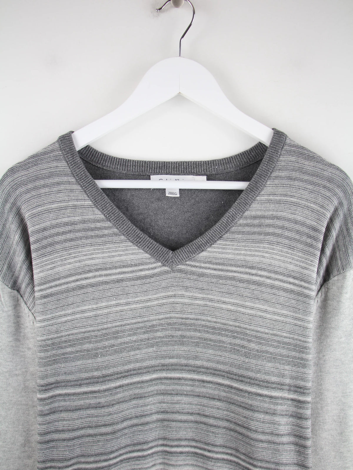 Calvin Klein Pullover Grau XXL – Detailansicht Vorderseite