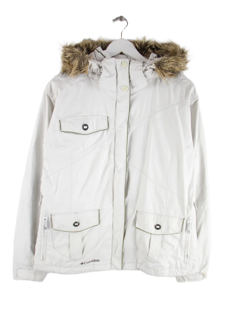 Columbia Jacke Beige M – Vorderseite
