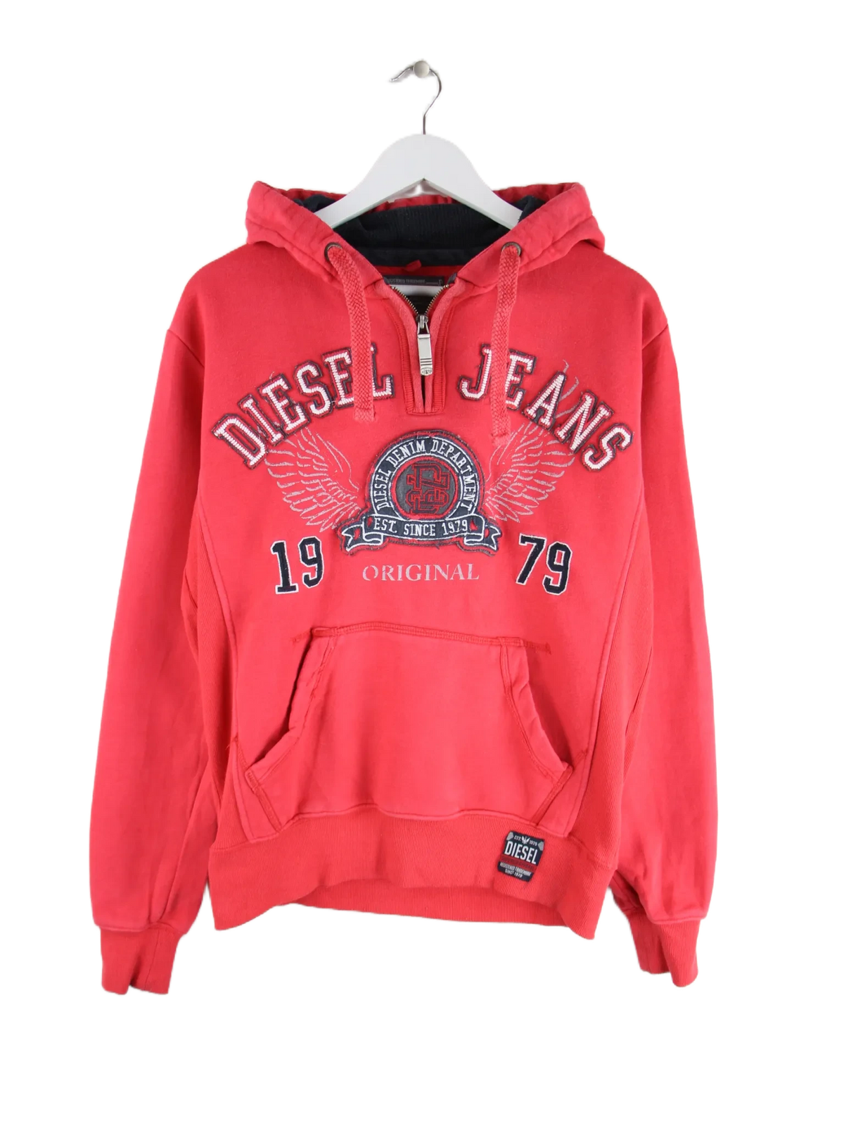 Diesel Hoodie Rot M – Vorderseite