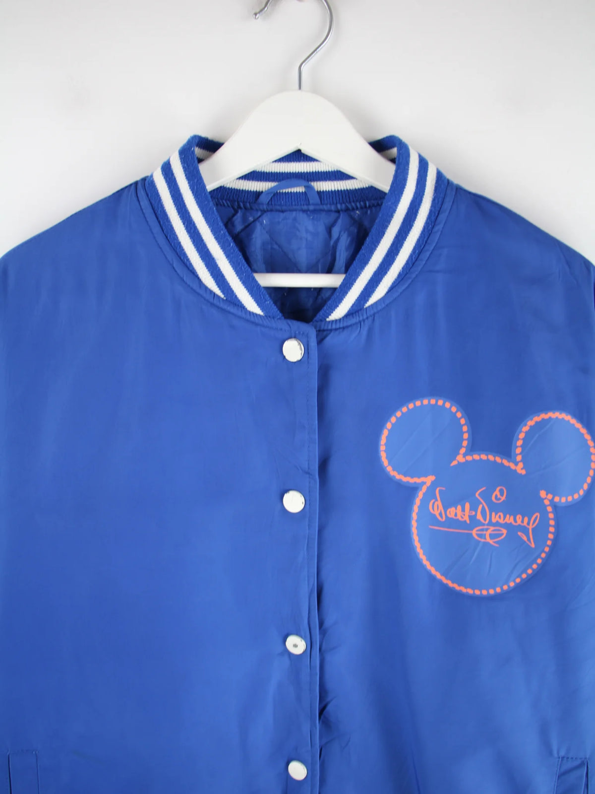 Disney Jacke Blau M – Detailansicht Vorderseite