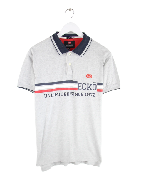 Ecko Polo Grau L – Vorderseite