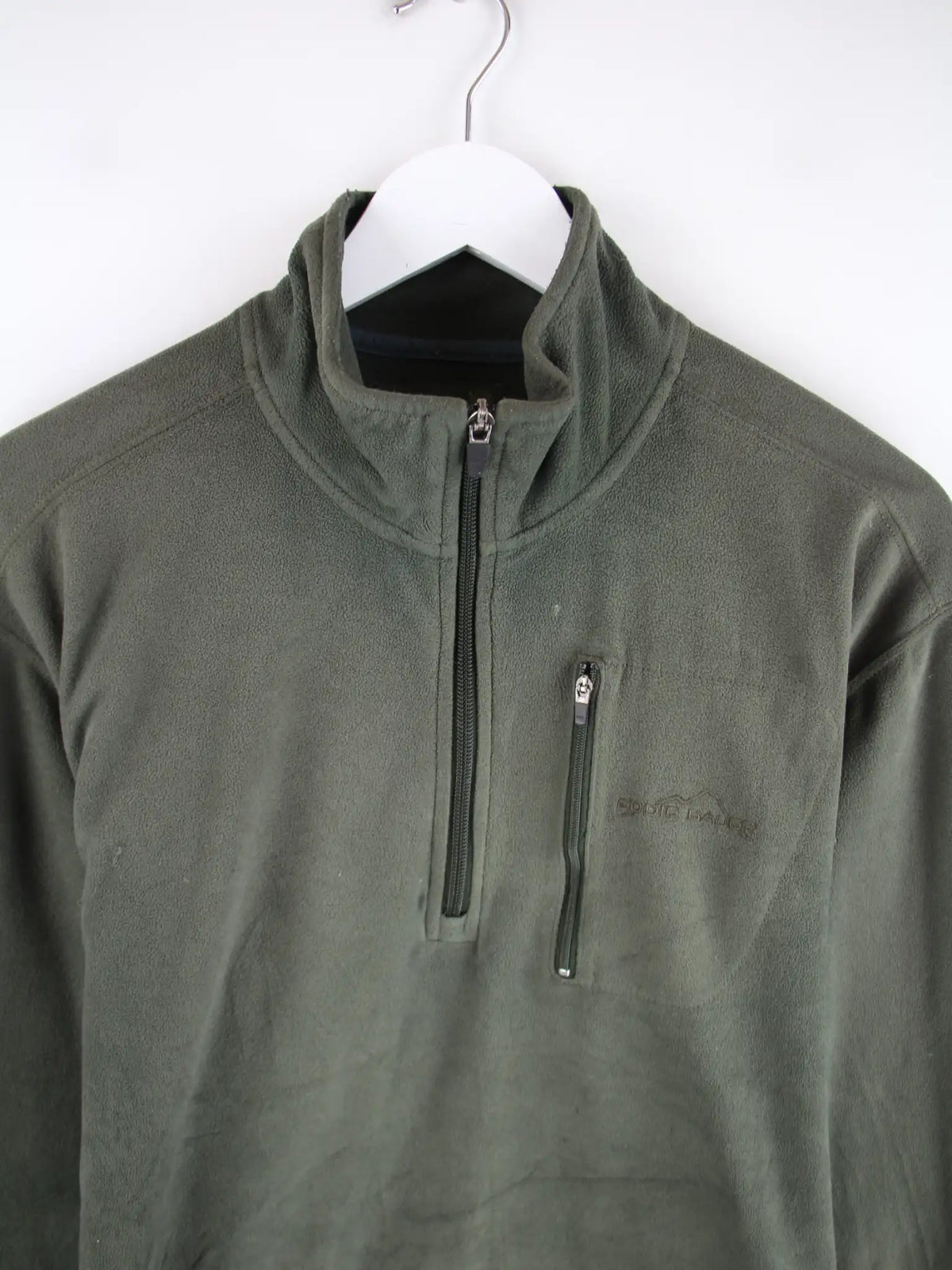 Eddie Bauer Fleece Grün L – Detailansicht Vorderseite