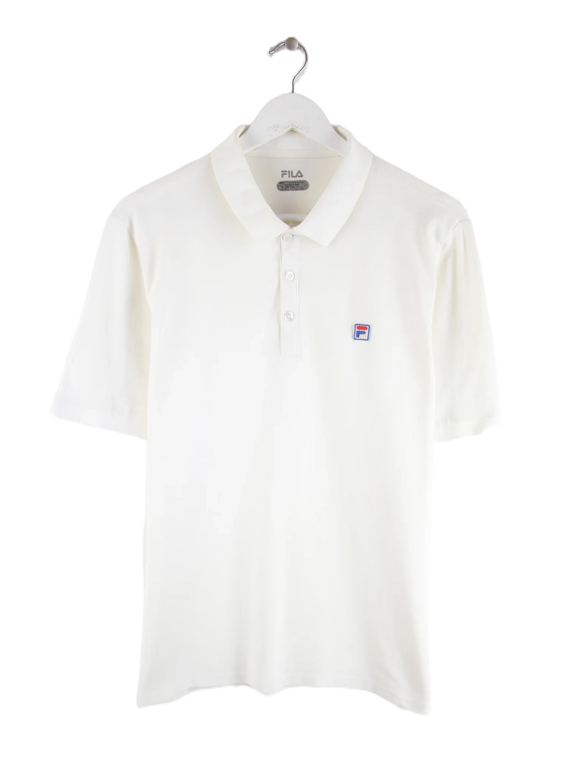 Fila Polo Weiß M – Vorderseite
