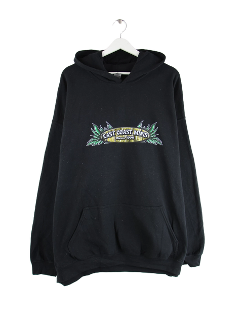 Gildan Hoodie Schwarz 4XL – Vorderseite