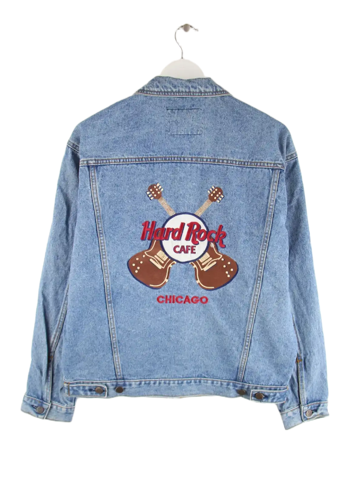 Hard Rock Cafe Jeansjacke Blau M – Rückseite