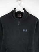 Jack Wolfskin Fleece Schwarz S – Detailansicht Vorderseite