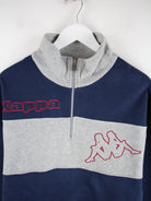 Kappa Fleece Blau XL – Detailansicht Vorderseite