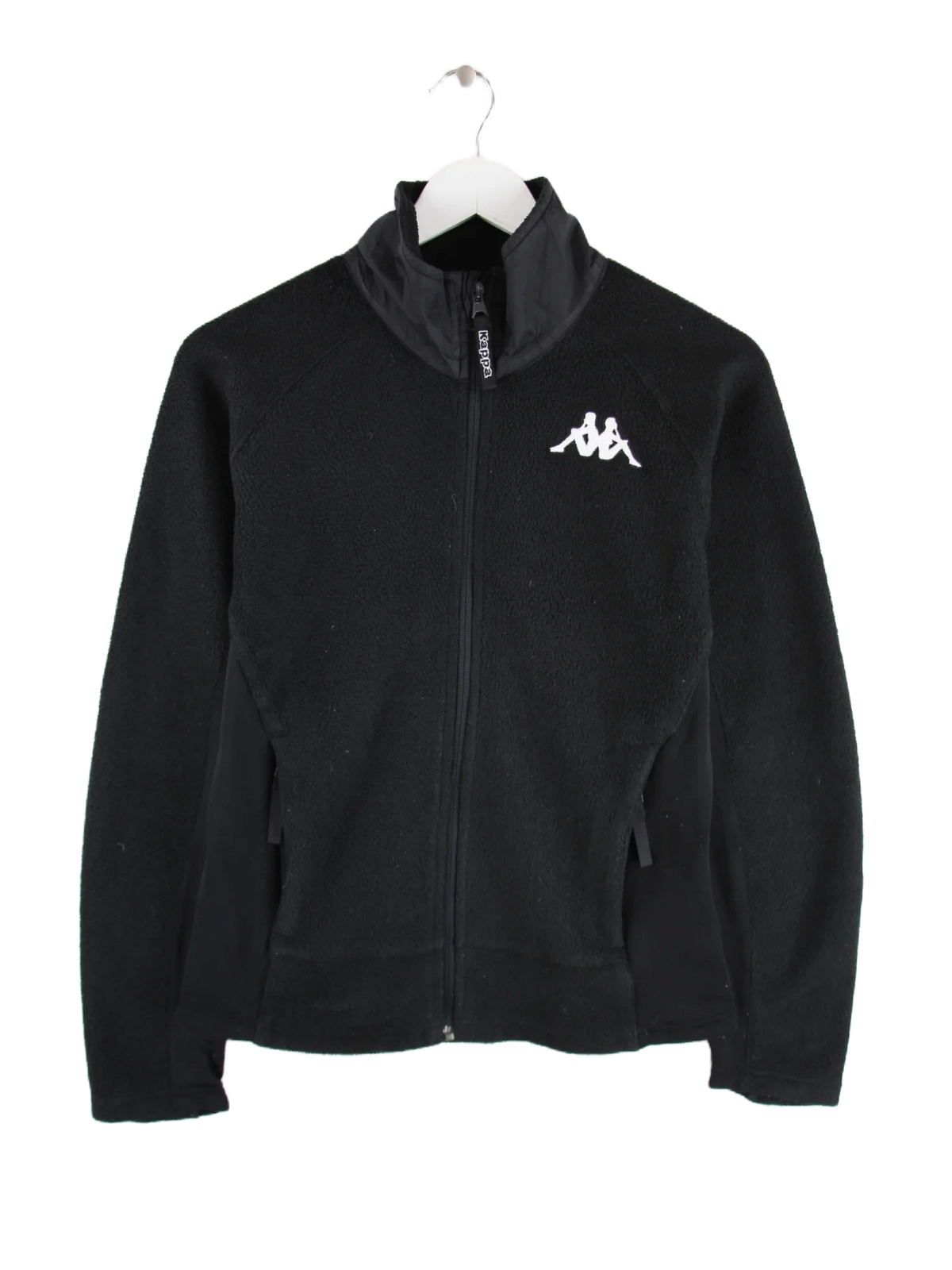 Kappa Fleece Schwarz S – Vorderseite