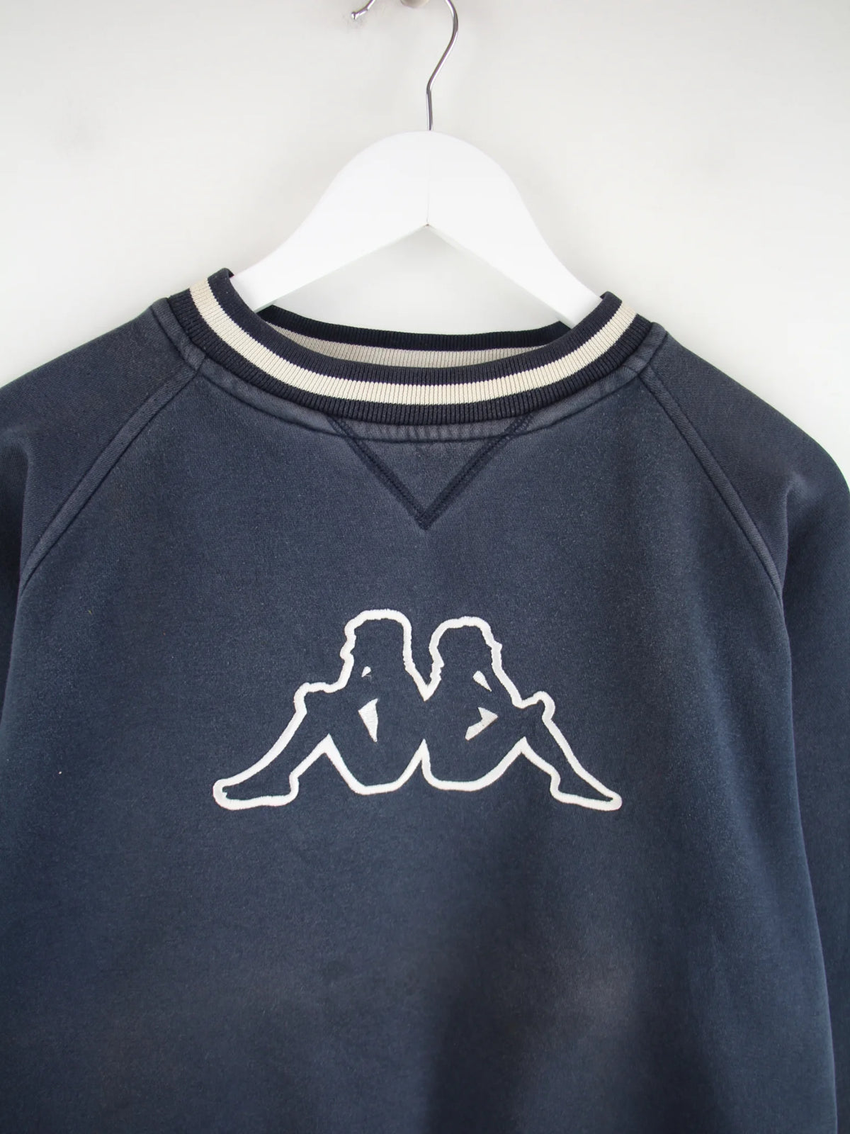 Kappa Sweater Blau L – Detailansicht Vorderseite