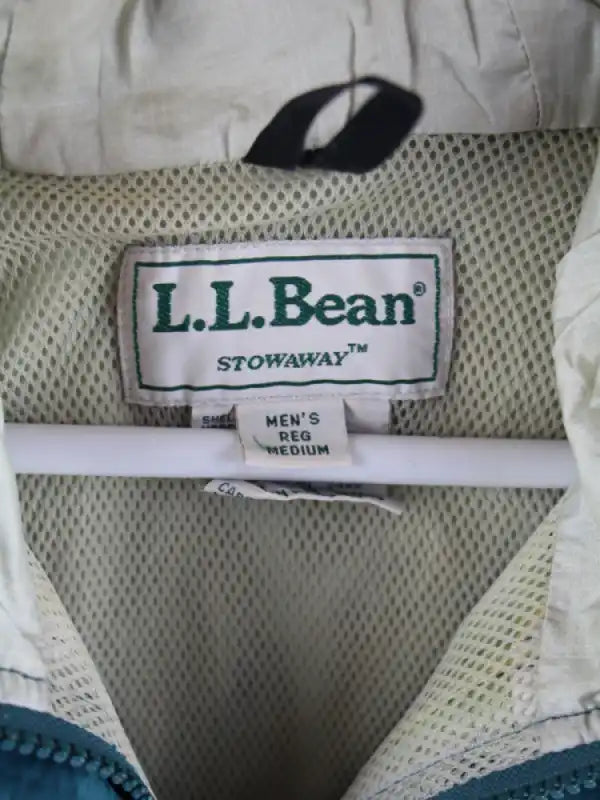 L.L. Bean Leichte Jacke Grün M – Etikett