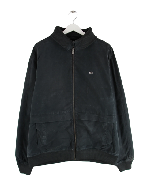 Lacoste Leichte Jacke Schwarz XXL – Vorderseite