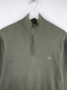 Lacoste Pullover Olive L – Detailansicht Vorderseite