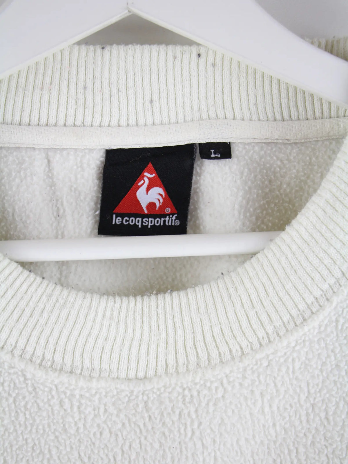 Le Coq Sportif Fleece Beige L – Etikett