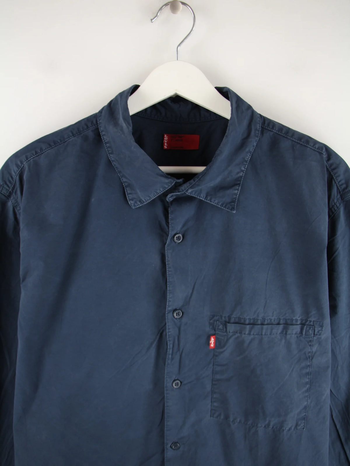Levi's Freizeit Hemd Blau XL – Detailansicht Vorderseite