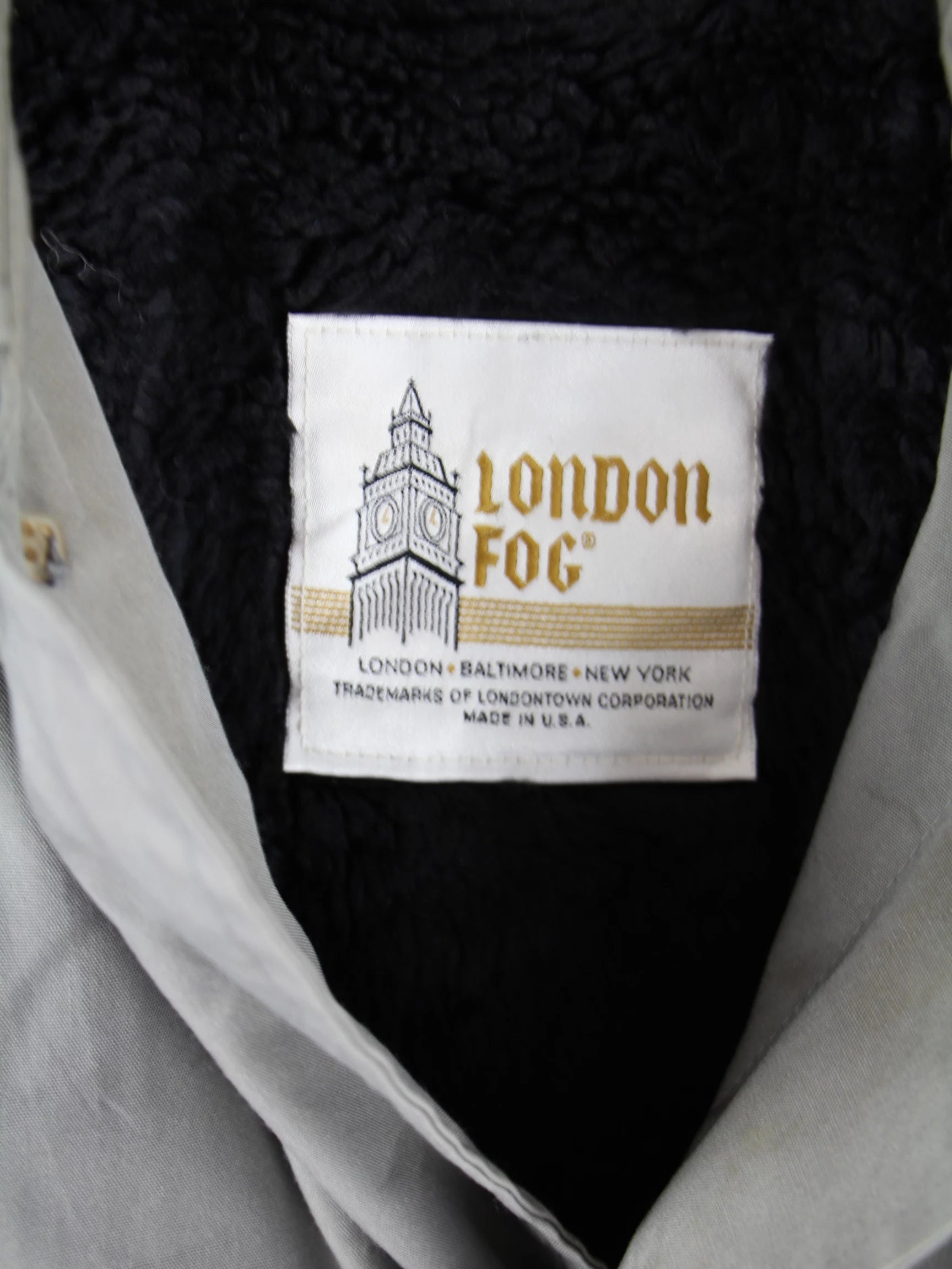 London Fog Mantel Grau XL – Detailbild 1