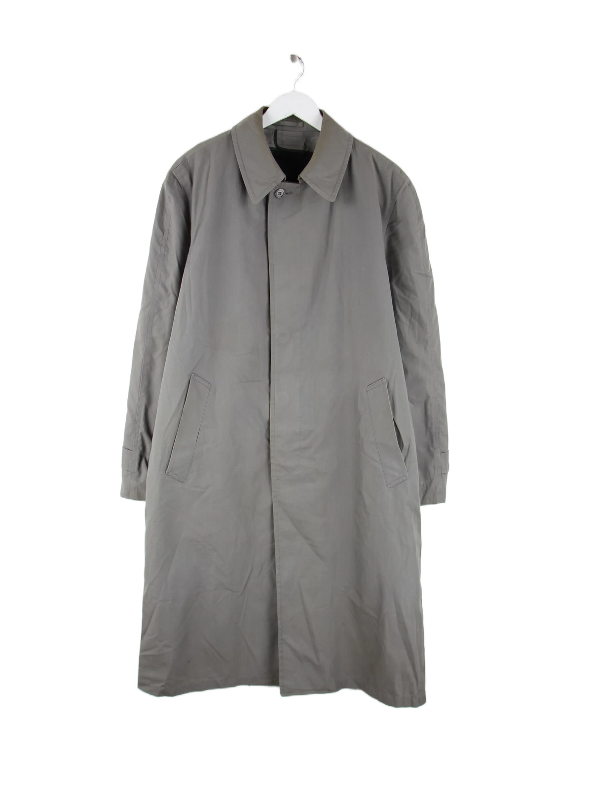 London Fog Mantel Grau XL – Vorderseite